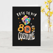 This is my 80s Costume Kaart (Gele Bloem)
