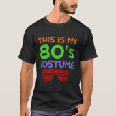 This is My 80s Costume Mp3 CD Player Roller Skatin T-shirt (Voorkant)