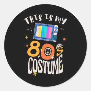 This is my 80s Costume Ronde Sticker