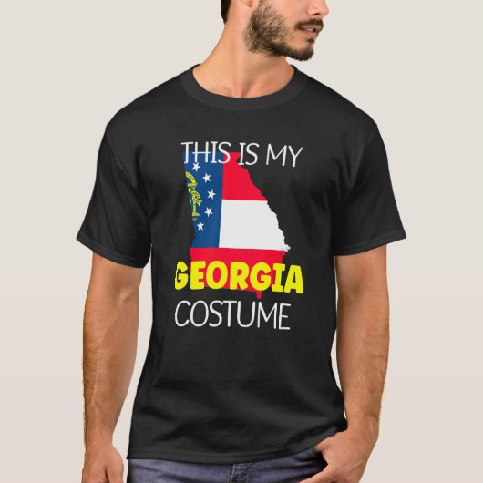 This is my American Georgia Costume Party  Hallowe T-shirt (Voorkant)