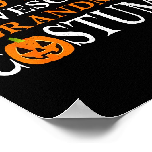 This Is My Awesome Grandma Costume Funny Halloween Poster (Hoek)