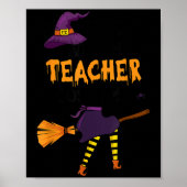 This Is My Awesome Teacher Costume Halloween Funny Poster (Voorkant)