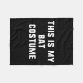 This Is My Bat Costume Halloween Funny Easy Kids A Fleece Deken (Voorkant (Horizontaal))