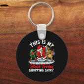This Is My Black Shopng Funny Friday Shopng Dabbin Sleutelhanger (Voorkant)