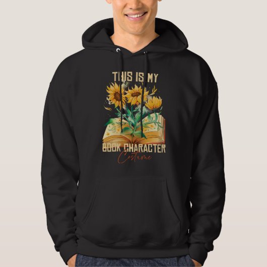 This Is My Book Character Costume  Reading Quote   Hoodie (Voorkant)