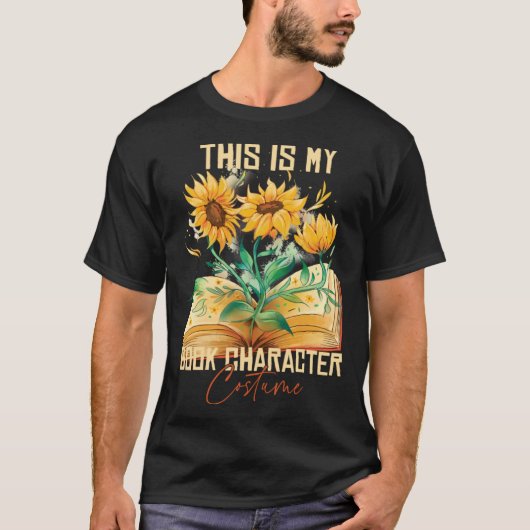 This Is My Book Character Costume  Reading Quote   T-shirt (Voorkant)
