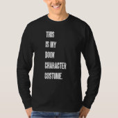 This Is My Book Character Costume Reading Reader B T-shirt (Voorkant)