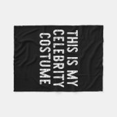 This Is My Celebrity Costume Halloween Funny Easy  Fleece Deken (Voorkant (Horizontaal))