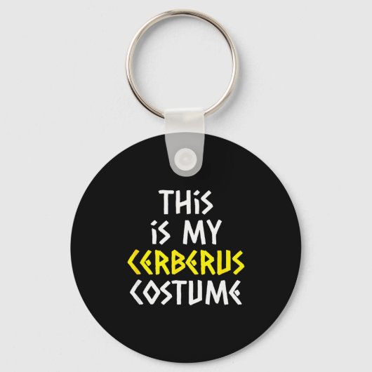 This Is My Cerberus Costume Halloween Greek Mythol Sleutelhanger (Voorkant)