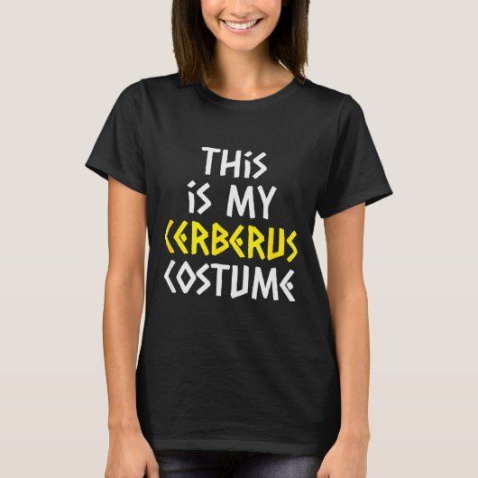 This Is My Cerberus Costume Halloween Greek Mythol T-shirt (Voorkant)