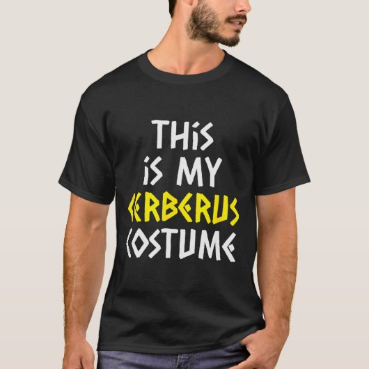 This Is My Cerberus Costume Halloween Greek Mythol T-shirt (Voorkant)