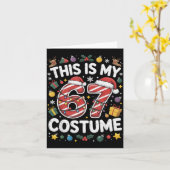 This Is My Christmas 67 Costume Number 6 7 Meme Sa Kaart (Gele Bloem)