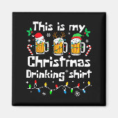 This Is My Christmas Beer Drinking Funny Party Xma Magneet (Voorkant)