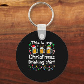 This Is My Christmas Beer Drinking Funny Party Xma Sleutelhanger (Voorkant)
