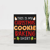 This Is My Christmas Cookie Baking Shirt Xmas Holi Kaart (Voorkant)