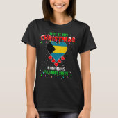 This Is My Christmas Lights Love Bahamas Flag Paja T-shirt (Voorkant)