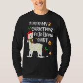 This Is My Christmas Llama Pajama Pyjama Top Chris (Voorkant)