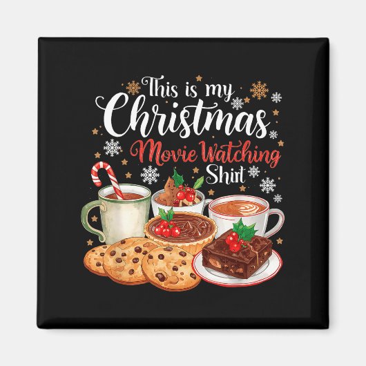 This Is My Christmas Movie Watching Design  Magneet (Voorkant)