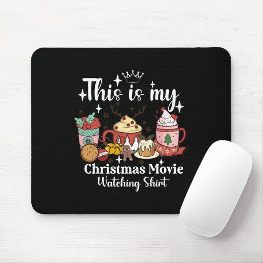 This Is My Christmas Movie Watching Shirt Family M Muismat (Met muis)