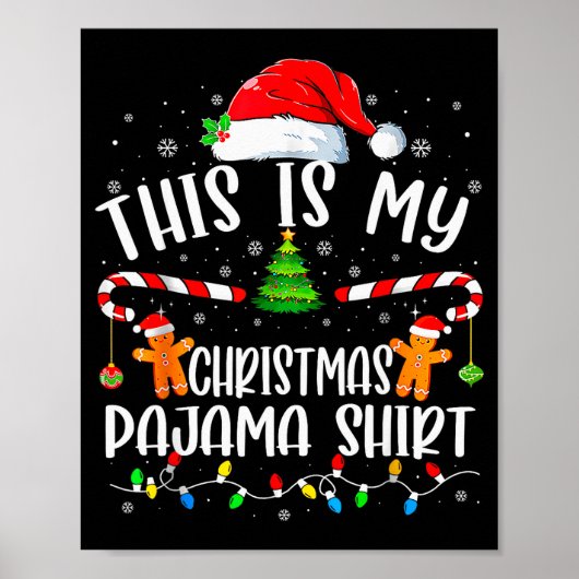This Is My Christmas Pajama Cookies Matching Chris Poster (Voorkant)