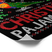 This Is My Christmas Pajama Costume Rainbow Lorike Poster (Hoek)