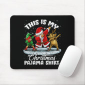This Is My Christmas Pajama Dabbing Santa Elf Paja Muismat (Met muis)