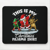This Is My Christmas Pajama Dabbing Santa Elf Paja Muismat (Voorkant)
