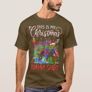 This is My Christmas Pajama Elephant Christmas Li T-shirt