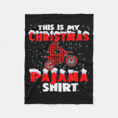 This Is My Christmas Pajama Funny Dirt Bike Motocr Fleece Deken (Voorkant)
