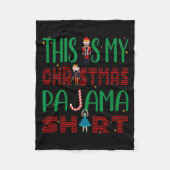 This Is My Christmas Pajama Funny Family Matching Fleece Deken (Voorkant)