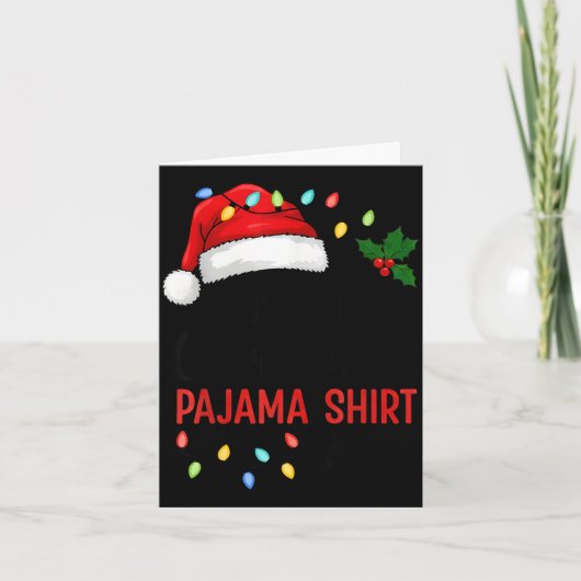 This Is My Christmas Pajama Funny Xmas  Kaart (Voorkant)