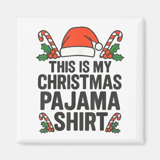 This Is My Christmas Pajama Funny Xmas Pj S Men Wo Magneet (Voorkant)