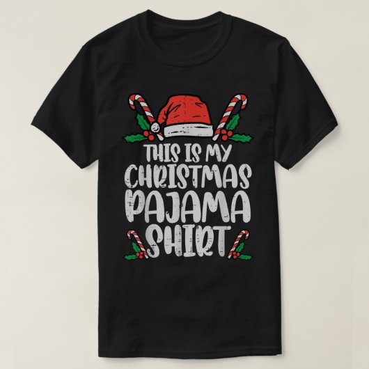 This Is My Christmas Pajama  Funny Xmas PJs Men Wo T-shirt (Design voorkant)