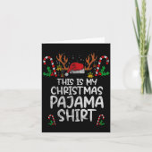 This Is My Christmas Pajama Funny Xmas Pjs Men Wom Kaart (Voorkant)