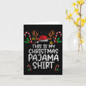 This Is My Christmas Pajama Funny Xmas Pjs Men Wom Kaart (Gele Bloem)