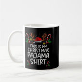 This Is My Christmas Pajama Funny Xmas Pjs Men Wom Koffiemok (Links)