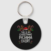 This Is My Christmas Pajama Funny Xmas Pjs Men Wom Sleutelhanger (Voorkant)