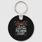 This Is My Christmas Pajama Funny Xmas Pjs Men Wom Sleutelhanger (Voorkant)