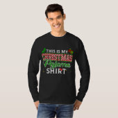 This Is My Christmas Pajama Funny Xmas T-shirt (Voorkant volledig)