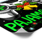 This Is My Christmas Pajama Gamer Video Game Boys  Poster (Hoek)