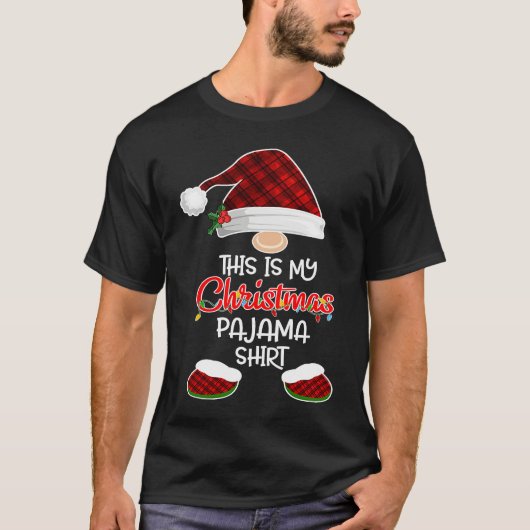 This Is My Christmas Pajama Gnome Christmas Red P T-shirt (Voorkant)
