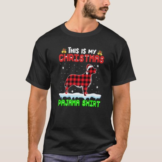 This Is My Christmas Pajama  Golden Retriever Dog T-shirt (Voorkant)