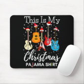 This Is My Christmas Pajama Guitar Guitarist Music Muismat (Met muis)