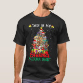 This Is My Christmas Pajama  Maine Coon Tree T-shirt (Voorkant)