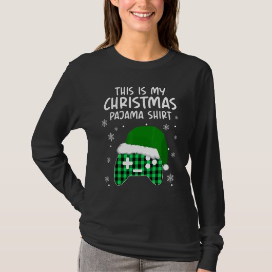 This Is My Christmas Pajama  Merry Christmas 3 T-shirt (Voorkant)
