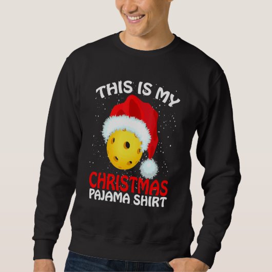 This Is My Christmas Pajama Pickleball Pickleball  Trui (Voorkant)