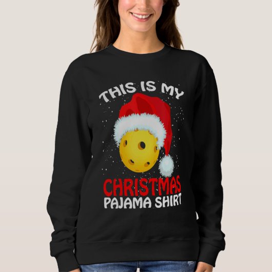 This Is My Christmas Pajama Pickleball Pickleball  Trui (Voorkant)