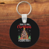 This Is My Christmas Pajama Red Panda Christmas Tr Sleutelhanger (Voorkant)