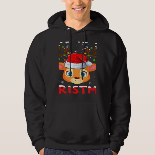 This Is My Christmas Pajama  Santa Reindeer Xmas Hoodie (Voorkant)
