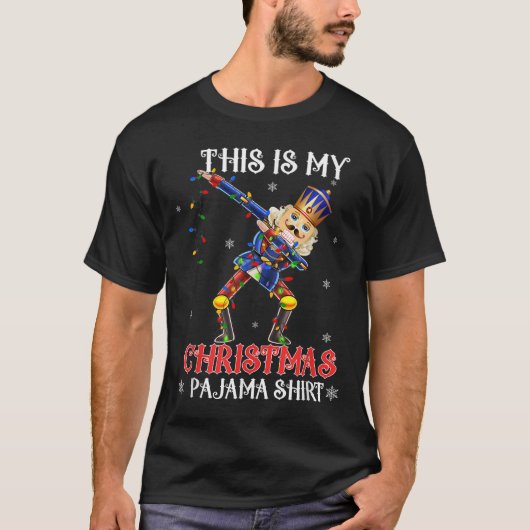 This Is My Christmas Pajama Shirt Dabbing Nutcrack (Voorkant)